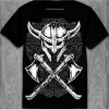 Tricou Viking cu topoare din bumbac